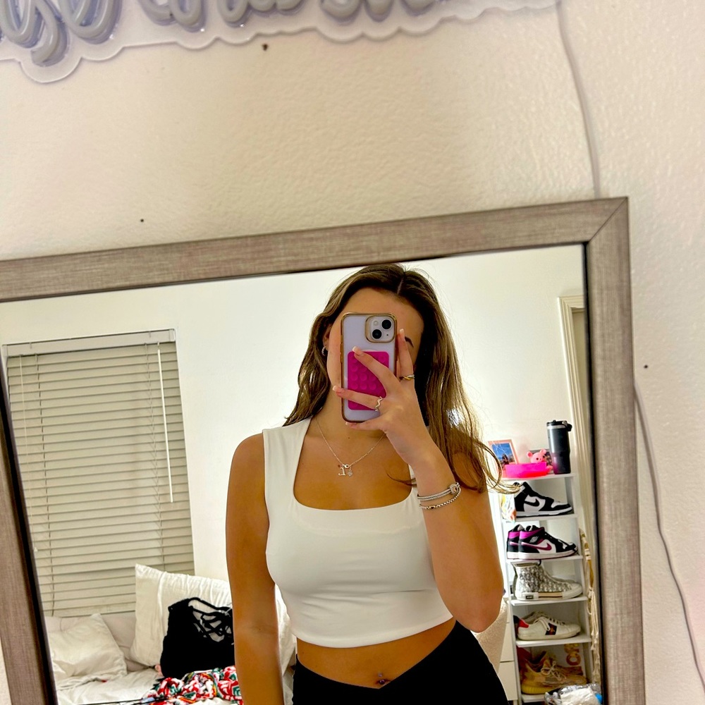 White tank top